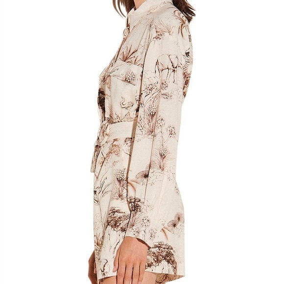 SANDRO | Linen Safari Romper - Picture 4 of 4